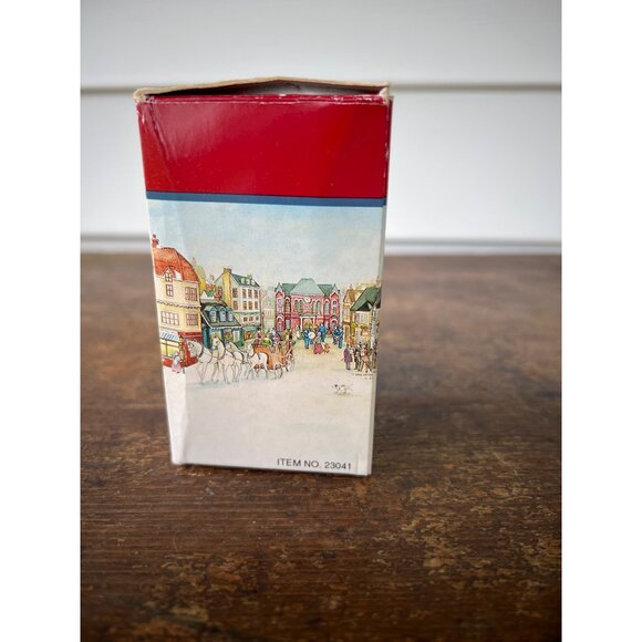 Vintage Lemax 1992 Porcelain Father & Daughter Figurine Christmas Village Decor - Picture 6 of 9